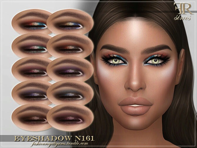Sims 4 FRS Eyeshadow N161 by FashionRoyaltySims at TSR