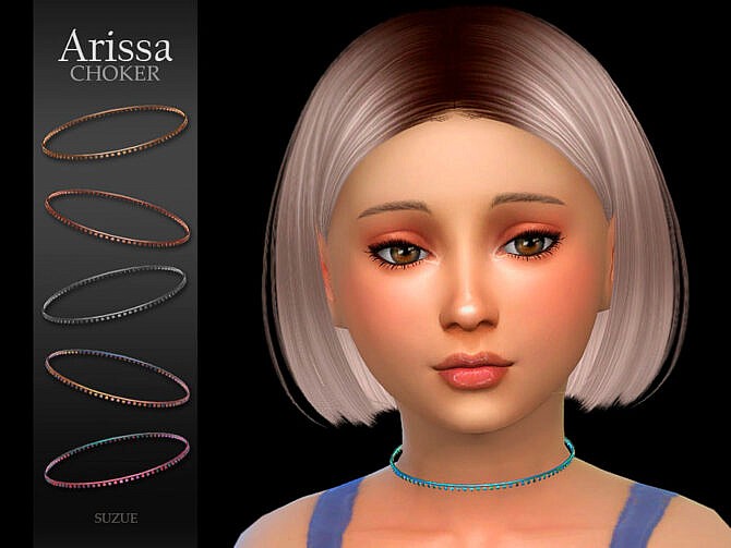 Sims 4 Arissa Child Choker by Suzue at TSR