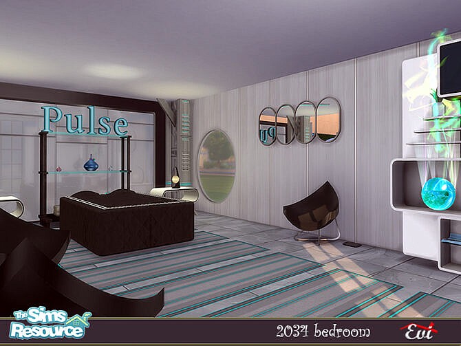 Sims 4 2034 Bedroom by evi at TSR