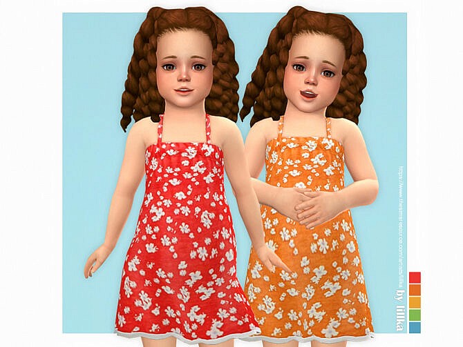 Sims 4 Honey Dress by lillka at TSR