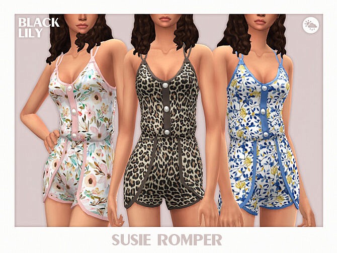 Sims 4 Susie Romper by Black Lily at TSR