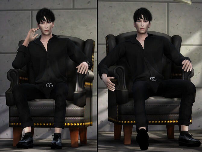 Sims 4 Living Chair Poses by YaniSim at TSR