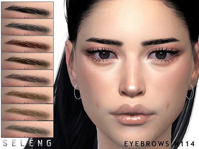 Sims 4 Eyebrows N114 by Seleng at TSR
