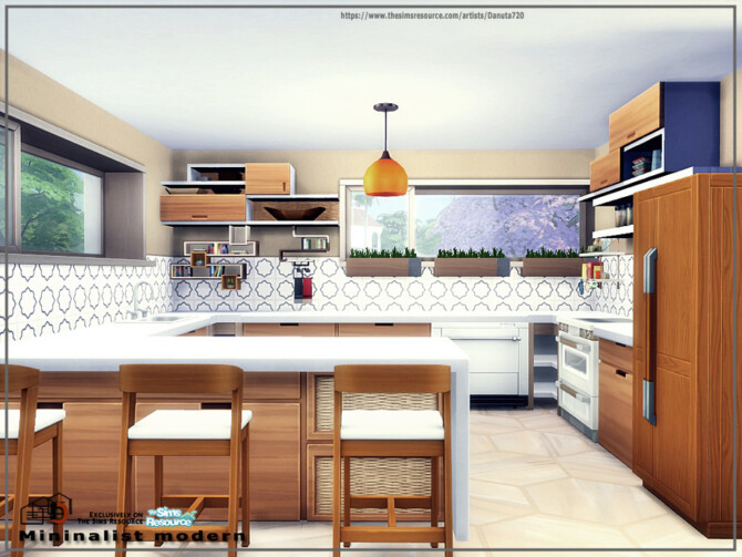 Sims 4 Mininalist modern house by Danuta720 at TSR
