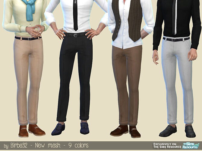 Sims 4 Man trousers M120 by Birba32 at TSR