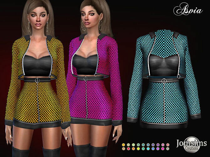 Sims 4 Asvia dress by jomsims at TSR