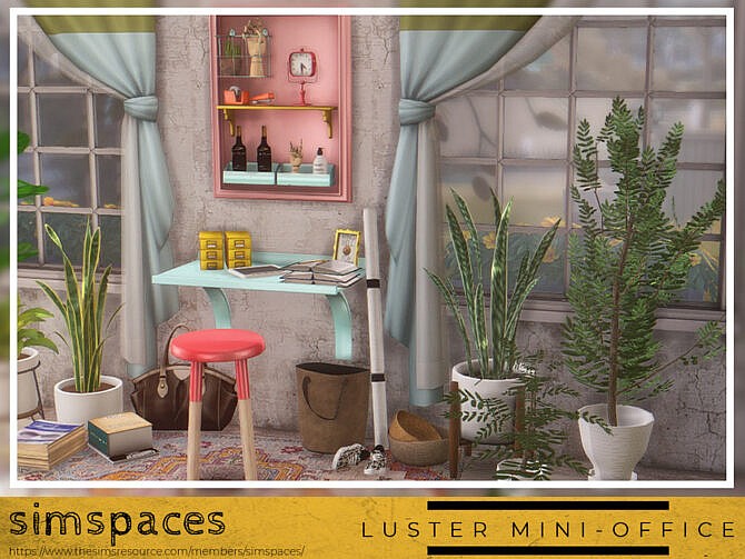 Sims 4 Luster Mini Office by simspaces at TSR