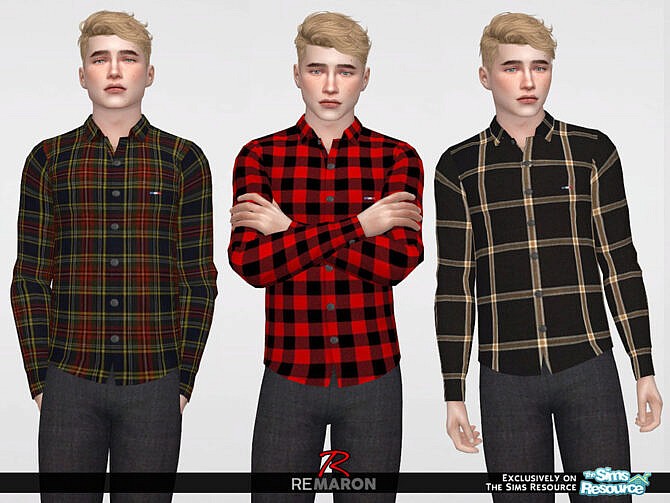 Formal Shirt 03 M by ReMaron at TSR » Sims 4 Updates