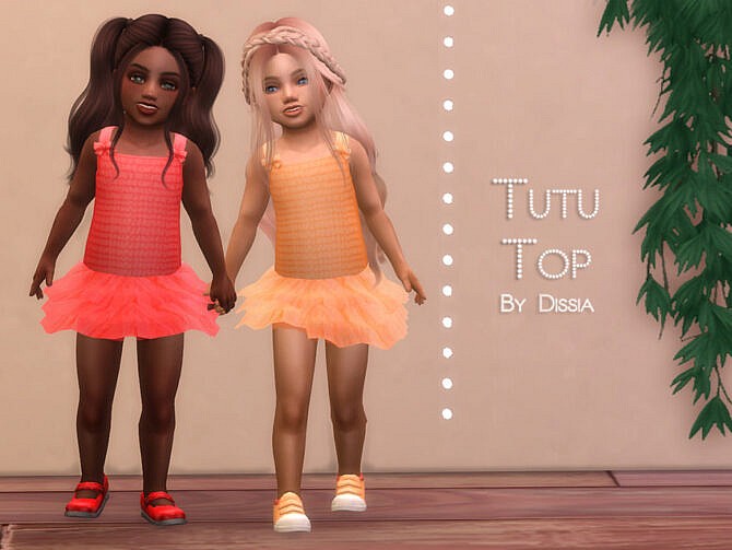 Sims 4 Tutu Top Toddler by Dissia at TSR