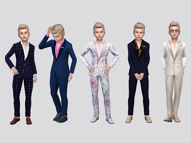 Sims 4 Fancy Boys Suit by McLayneSims at TSR