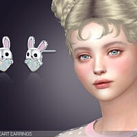 Bunny Heart Earrings By Feyona