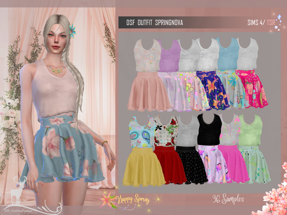 Dsf Outfit Springnova By Dansimsfantasy At Tsr Sims 4 Updates