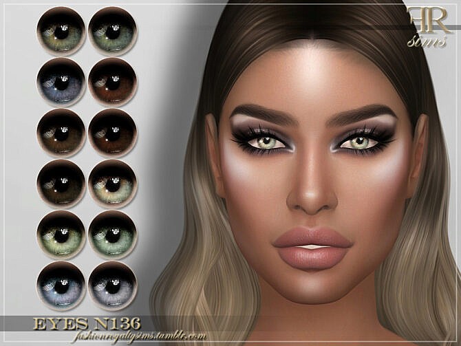 Sims 4 FRS Eyes N136 by FashionRoyaltySims at TSR