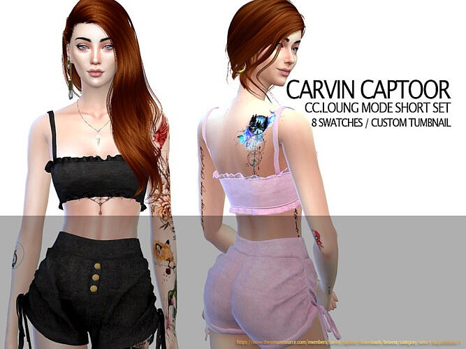 Loung Mode Crop Top Set By Carvin Captoor