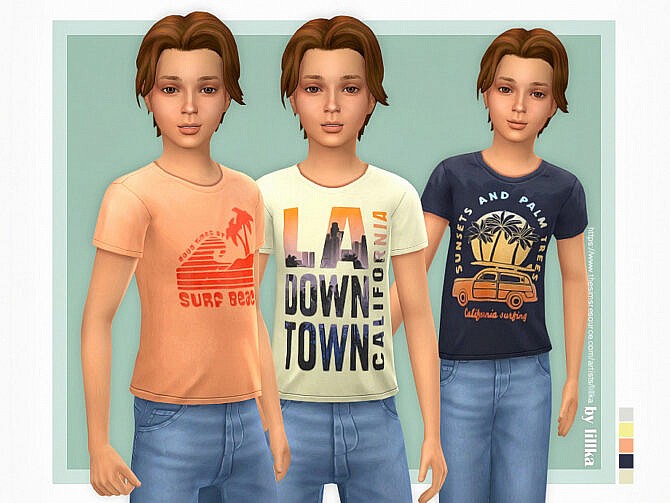 Sims 4 T Shirt Collection for Boys P20 by lillka at TSR