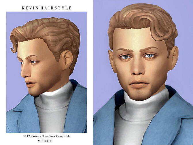 Sims 4 Kevin Hairstyle by Merci at TSR