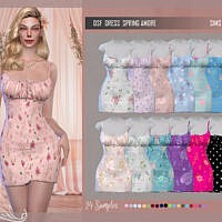 Dsf Dress Spring Amore By Dansimsfantasy