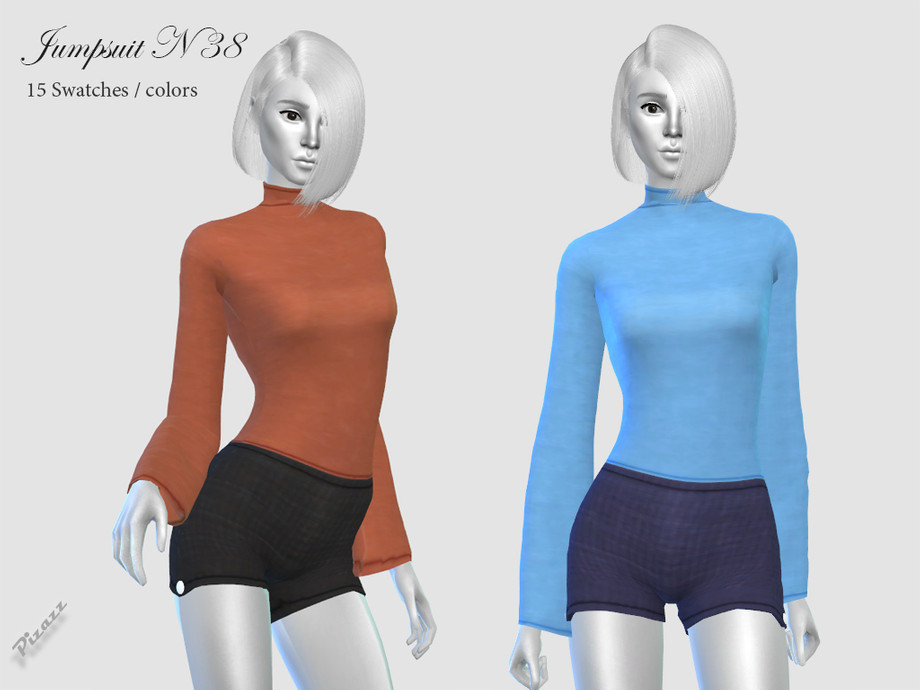 Jumpsuit N 38 by pizazz at TSR » Sims 4 Updates