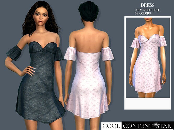 Party Dress By Sims2fanbg