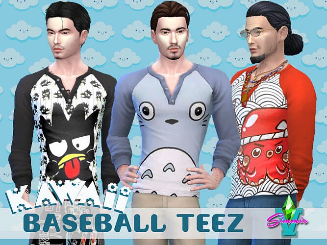 Kawaii Baseball Teez By Simmiev