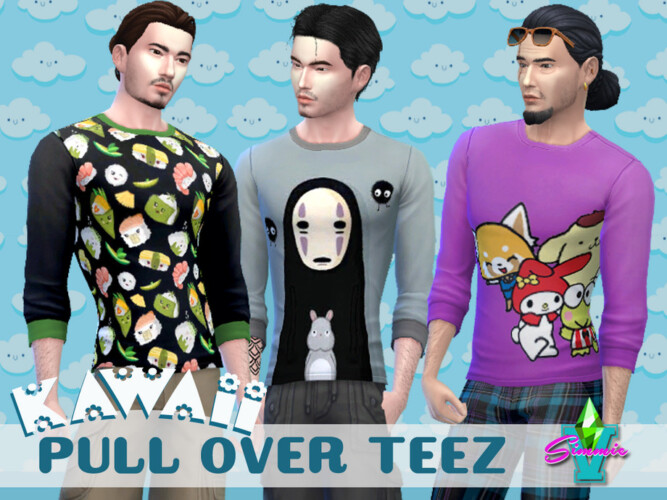 Kawaii Pull Over Tee By Simmiev