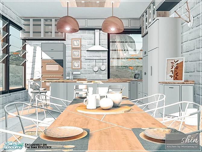Sims 4 Shin Kitchen by Moniamay72 at TSR