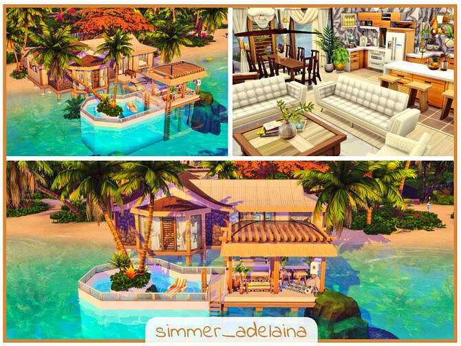 Sims 4 Party In Paradise house by simmer adelaina at TSR