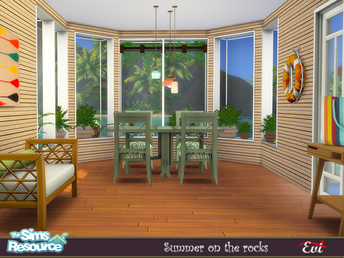 Sims 4 Summer on the rocks by evi at TSR