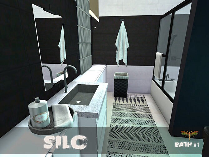 Sims 4 Silo Bath One by fredbrenny at TSR