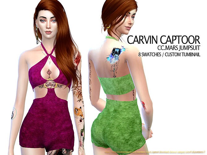 Sims 4 MARS JUMPSUIT by carvin captoor at TSR