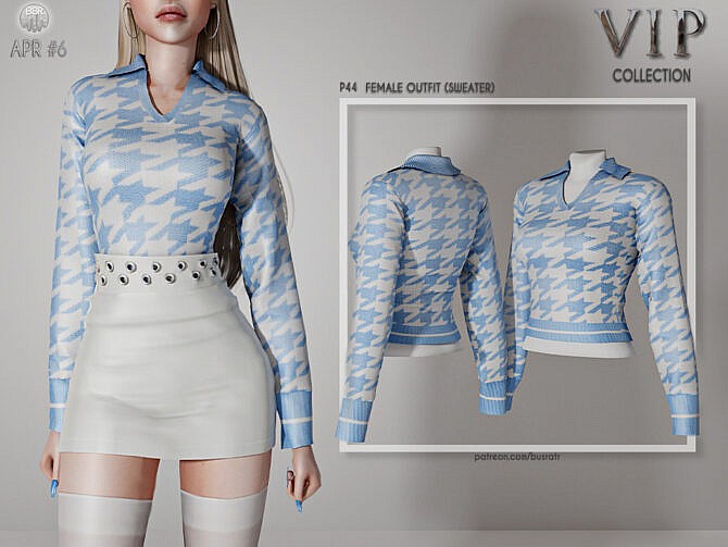 Sims 4 Outfit (SWEATER) P44 by busra tr at TSR