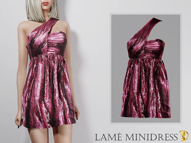 Sims 4 Lame minidress by turksimmer at TSR