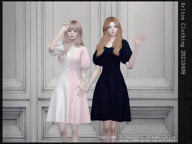 Sims 4 Dress 20210409 by Arltos at TSR