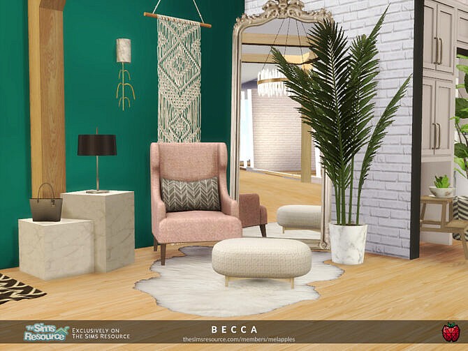 Sims 4 Becca hallway by melapples at TSR