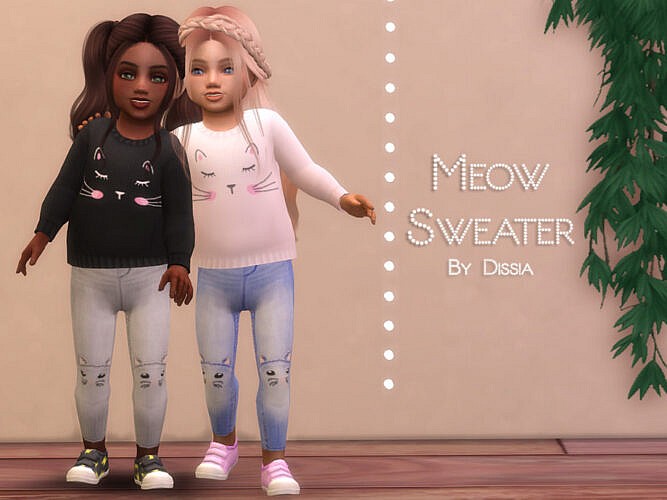 Meow Sweater Toddler By Dissia