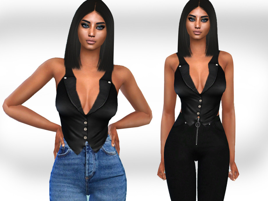 Black Vest by Saliwa at TSR » Sims 4 Updates