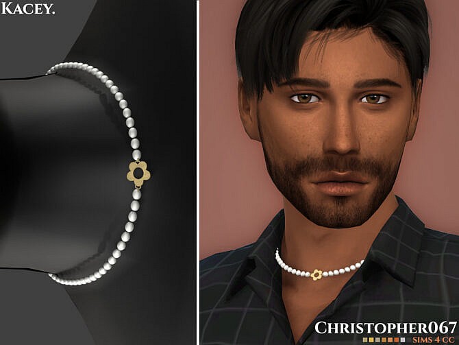Sims 4 Kacey Necklace Male by Christopher067 at TSR