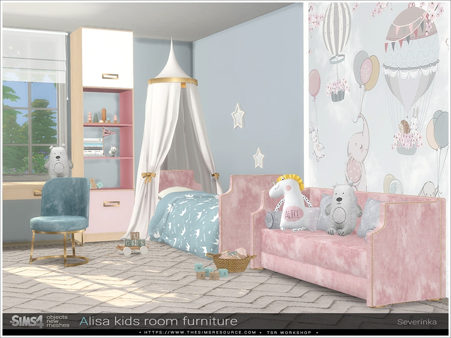 Alisa kidsroom furniture by Severinka at TSR » Sims 4 Updates