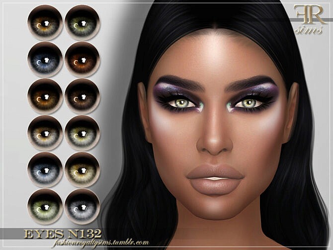 Sims 4 FRS Eyes N132 by FashionRoyaltySims at TSR