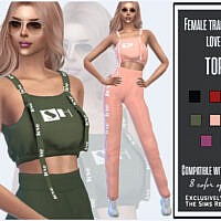 Female Tracksuit Top By Sims House
