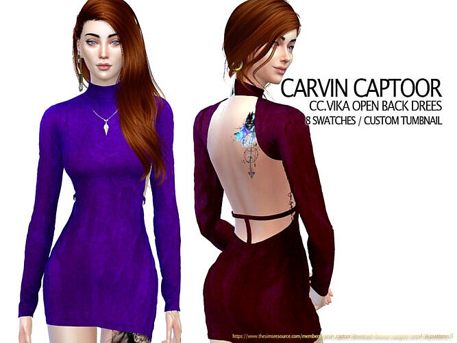 Vika Open Back Dress By Carvin Captoor