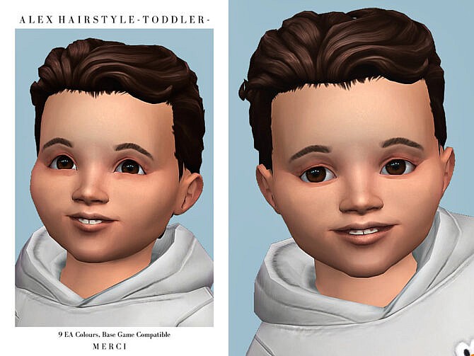Sims 4 Alex Hairstyle Toddler by Merci at TSR