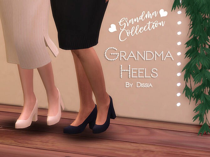 Sims 4 Grandma Heels by Dissia at TSR