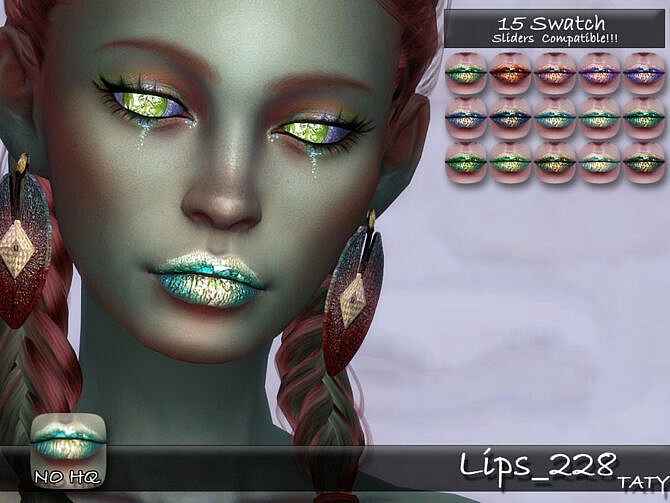 Sims 4 Lips 228 by tatygagg at TSR
