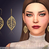 Drop Leaf Earrings By Feyona