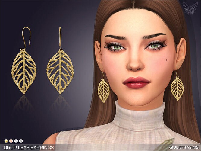 Drop Leaf Earrings By Feyona