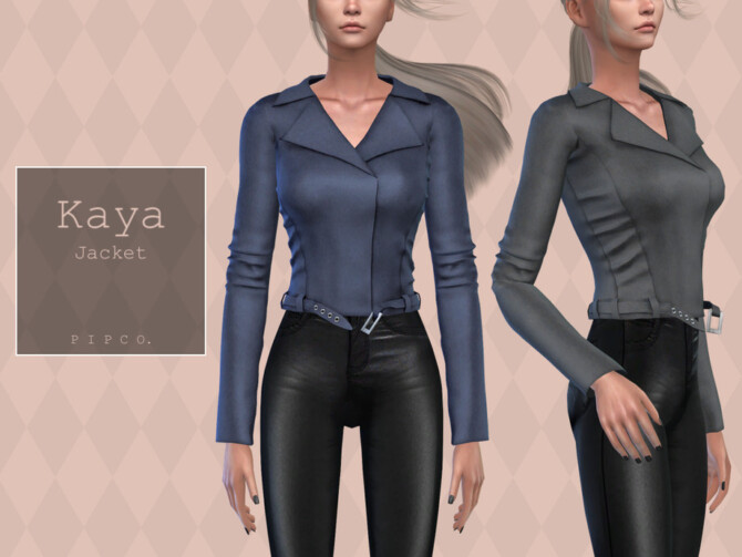Sims 4 Kaya Jacket by Pipco at TSR