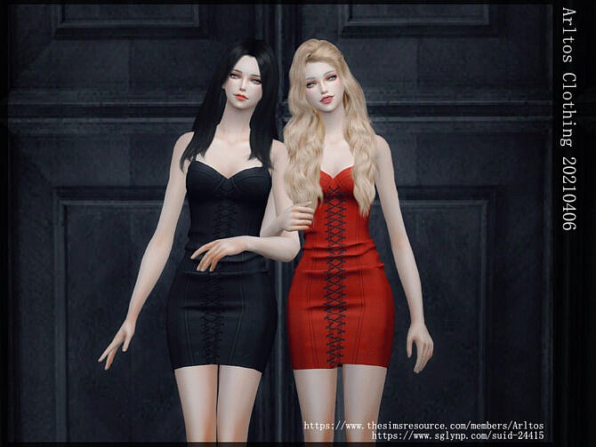Sims 4 Dress 20210406 by Arltos at TSR