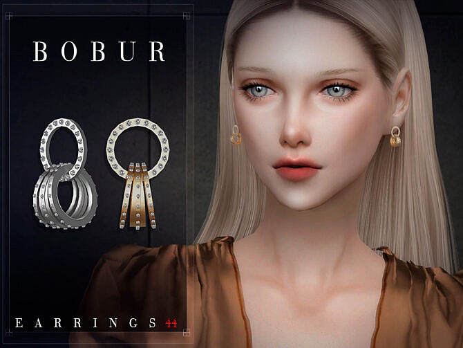 Sims 4 Earrings 44 by Bobur3 at TSR