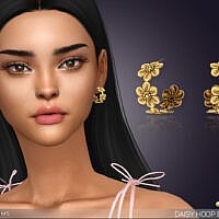 Daisy Hoop Earrings By Feyona